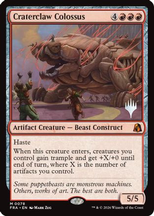 Craterclaw Colossus (PPFRA-078) - mythic
