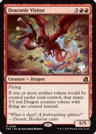 Draconic Visitor (PPFRA-080) - rare - Foil