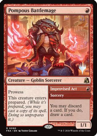 Pompous Battlemage (PPFRA-090) - rare - Foil