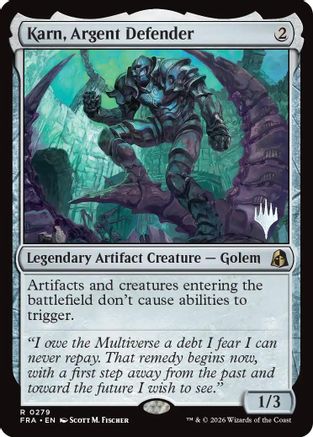 Karn, Argent Defender (PPFRA-279) - rare - Foil