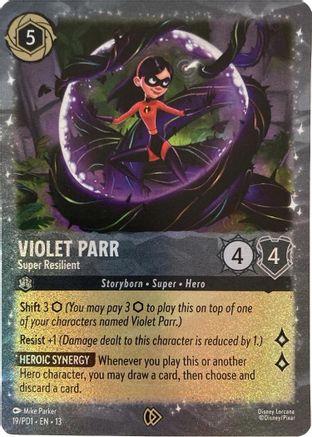 Violet Parr - Super Resilient (19) - DLPC - Promo - Holofoil