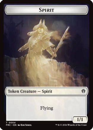 Spirit // Jace Double-Sided Token (FRC-4 // 5) - token