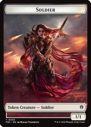 Soldier // Map Double-Sided Token (FRC-3 // 14) - token