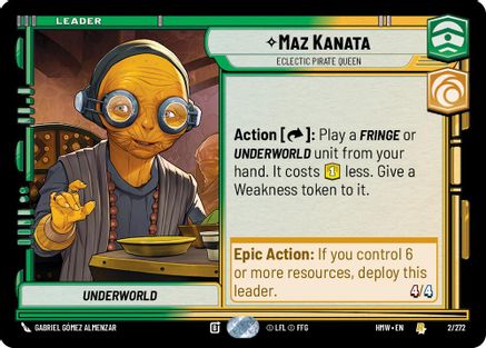Maz Kanata - Eclectic Pirate Queen (2/272) - H - Rare