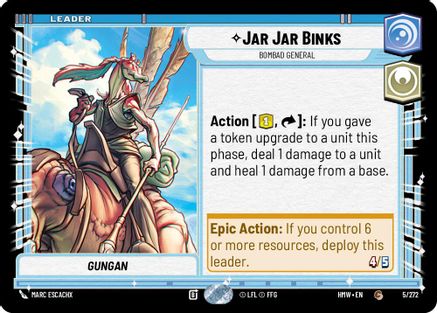 Jar Jar Binks - Bombad General (5/272) - H - Common
