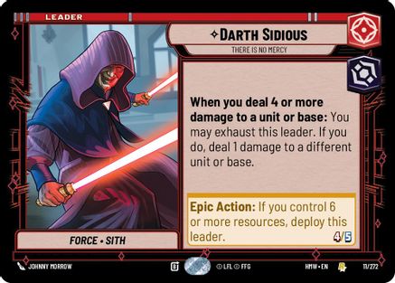 Darth Sidious - There Is No Mercy (11/272) - H - Rare