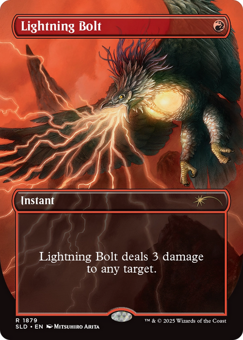 Lightning Bolt (SLD-1879) - rare (Borderless) - Foil