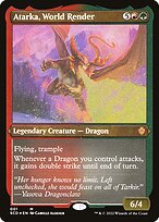 Atarka, World Render (SCD-001) - mythic - Etched Foil