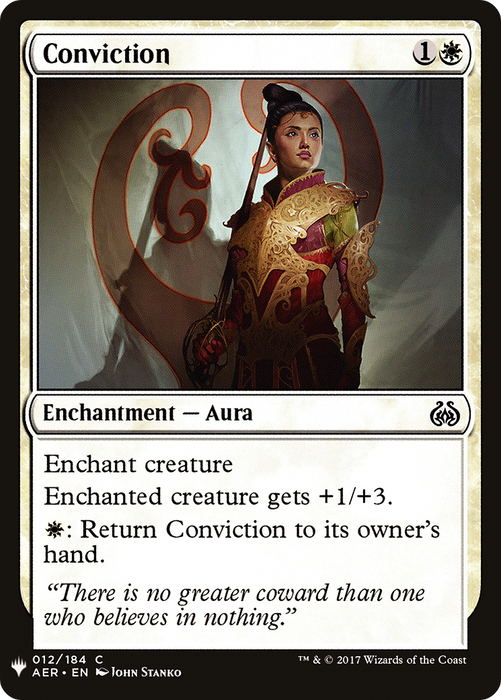 Conviction (LIST-AER-12) - common