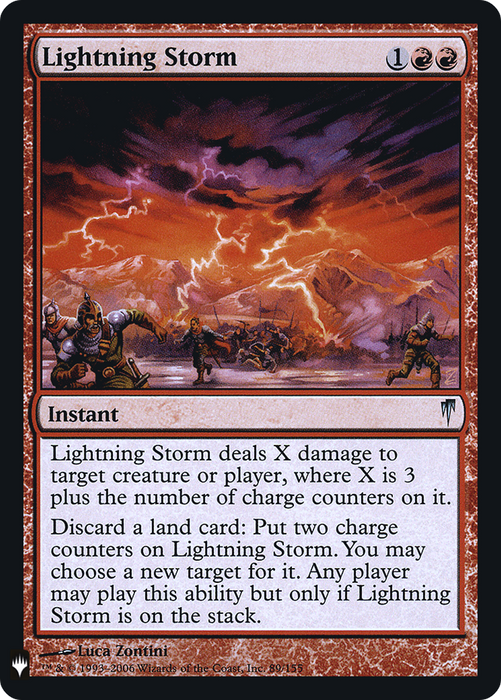 Lightning Storm (LIST-CSP-89) - uncommon - Foil