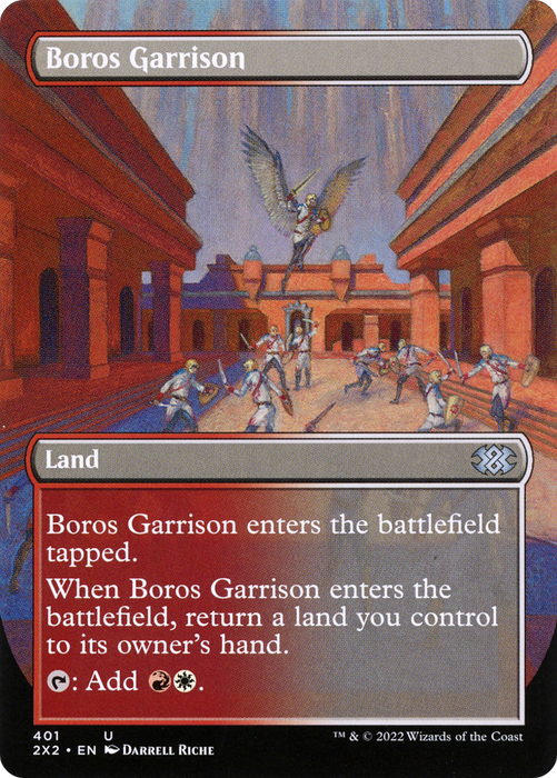 Boros Garrison (2X2-401) - uncommon (Borderless) - Foil