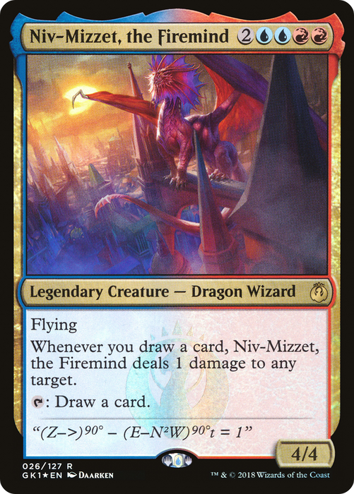 Niv-Mizzet, the Firemind (GR1-026) - rare - Foil
