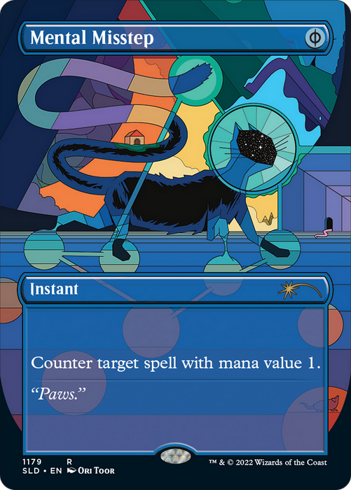 Mental Misstep (SLD-1179) - rare (Borderless) - Foil