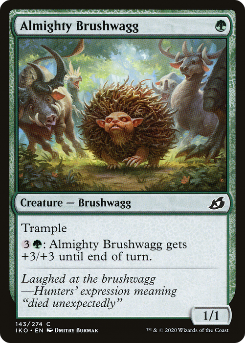 Almighty Brushwagg (IKO-143) - common - Foil