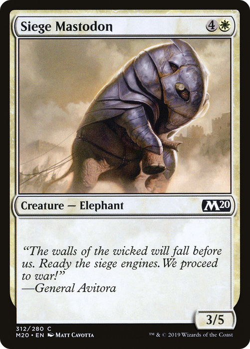 Siege Mastodon (M20-312) - common