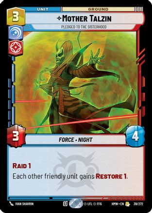 Mother Talzin - Pledged to the Sisterhood (39/272) - H - Rare