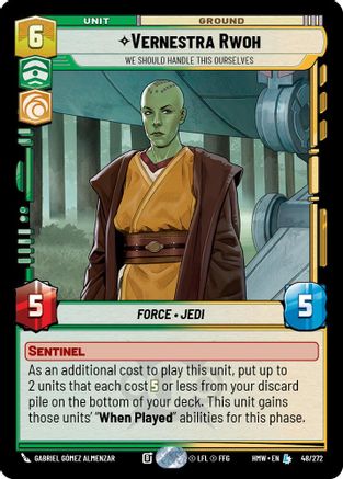 Vernestra Rwoh - We Should Handle This Ourselves (48/272) - H - Legendary