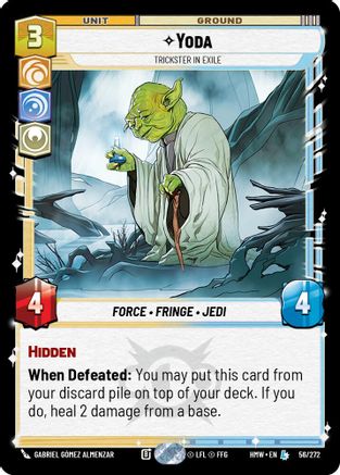 Yoda - Trickster in Exile (56/272) - H - Legendary