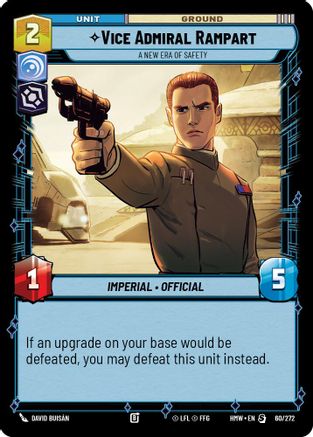 Vice Admiral Rampart - A New Era of Safety (60/272) - H - Special