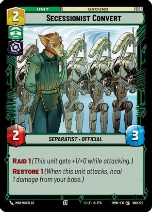 Secessionist Convert (106/272) - H - Common
