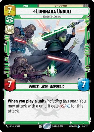 Luminara Unduli - Besieged General (124/272) - H - Legendary