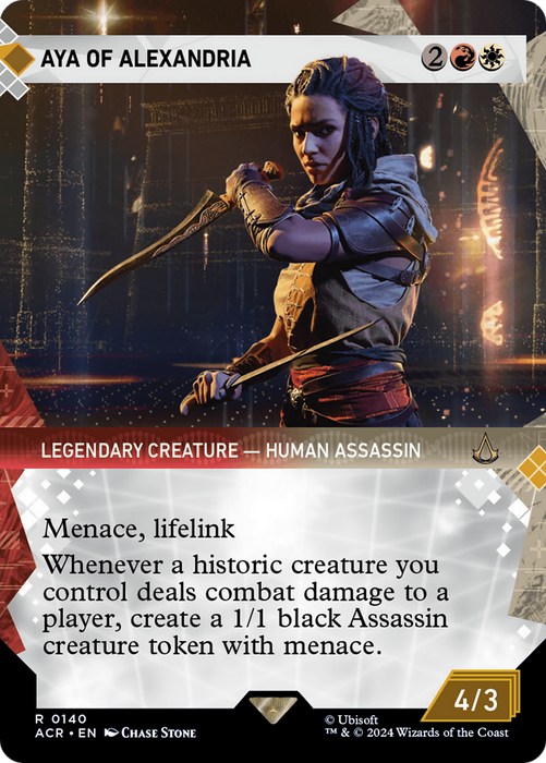 Aya of Alexandria (ACR-140) - rare: (Showcase) (Borderless) - Foil