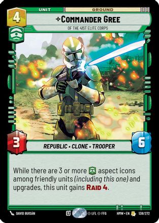 Commander Gree - Of the 41st Elite Corps (138/272) - H - Rare