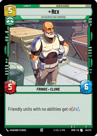 Rex - Outserved His Purpose (141/272) - H - Uncommon