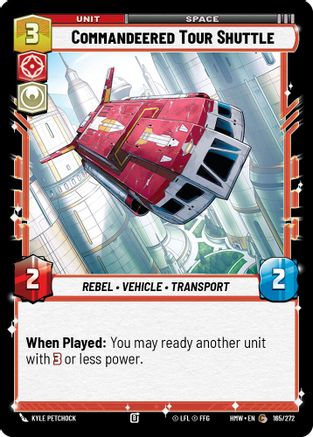 Commandeered Tour Shuttle (165/272) - H - Common