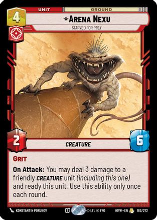 Arena Nexu - Starved for Prey (182/272) - H - Rare