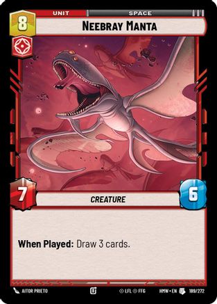 Neebray Manta (189/272) - H - Uncommon