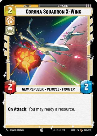 Corona Squadron X-Wing (209/272) - H - Common