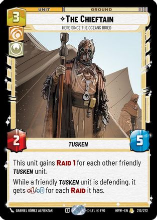 The Chieftain - Here Since the Oceans Dried (212/272) - H - Rare