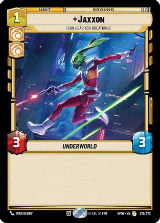 Jaxxon - I Can Hear You Breathing! (219/272) - H - Rare