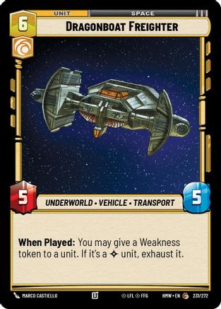 Dragonboat Freighter (231/272) - H - Common
