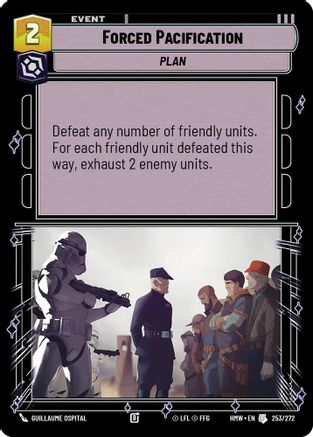 Forced Pacification (253/272) - H - Uncommon