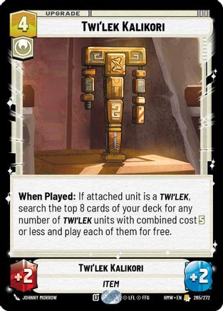 Twi'lek Kalikori (265/272) - H - Rare