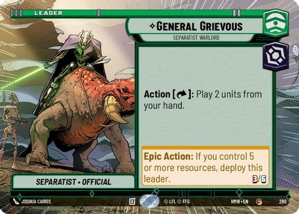 General Grievous - Separatist Warlord (Hyperspace) (280) - H - Common