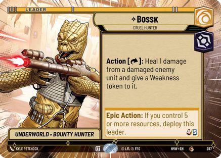 Bossk - Cruel Hunter (Hyperspace) (287) - H - Common