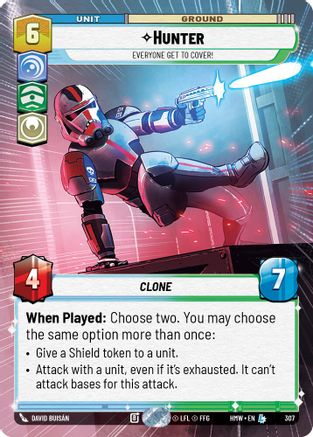 Hunter - Everyone Get to Cover! (Hyperspace) (307) - H - Legendary