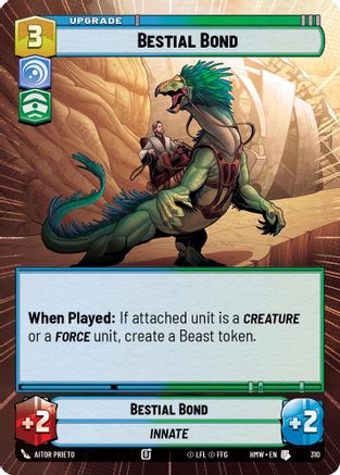 Bestial Bond (Hyperspace) (310) - H - Uncommon