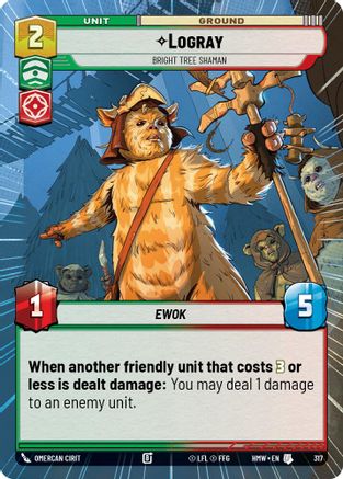 Logray - Bright Tree Shaman (Hyperspace) (317) - H - Uncommon