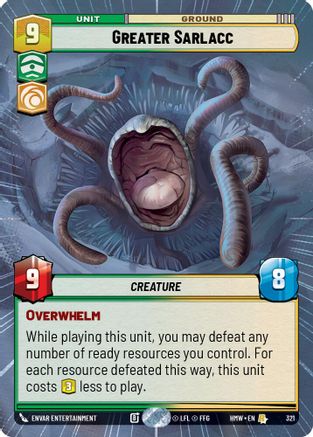 Greater Sarlacc (Hyperspace) (321) - H - Rare
