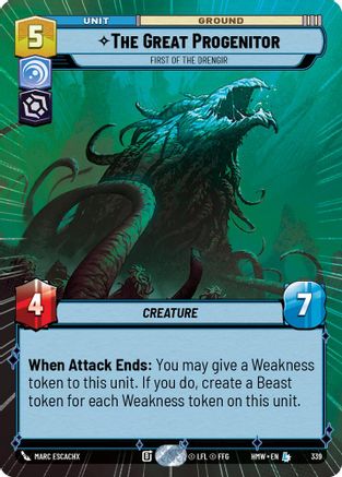 The Great Progenitor - First of the Drengir (Hyperspace) (339) - H - Legendary