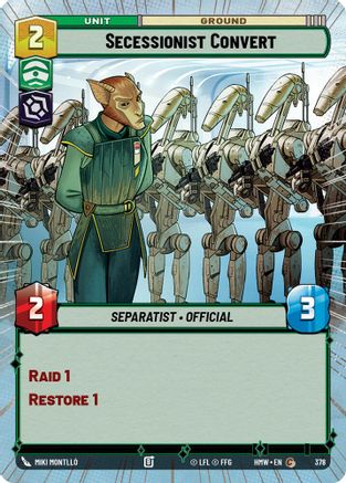 Secessionist Convert (Hyperspace) (378) - H - Common