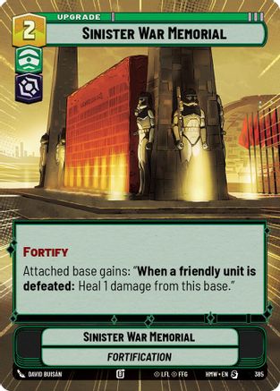 Sinister War Memorial (Hyperspace) (385) - H - Special
