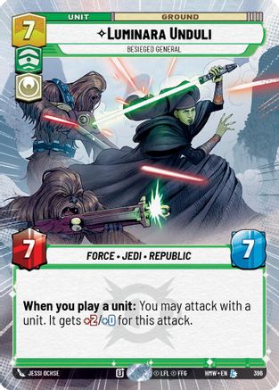 Luminara Unduli - Besieged General (Hyperspace) (396) - H - Legendary