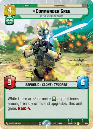Commander Gree - Of the 41st Elite Corps (Hyperspace) (410) - H - Rare