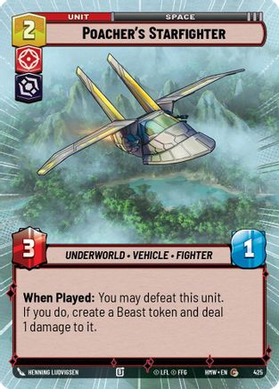 Poacher's Starfighter (Hyperspace) (425) - H - Common