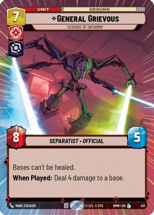 General Grievous - Scourge of Dathomir (Hyperspace) (431) - H - Legendary